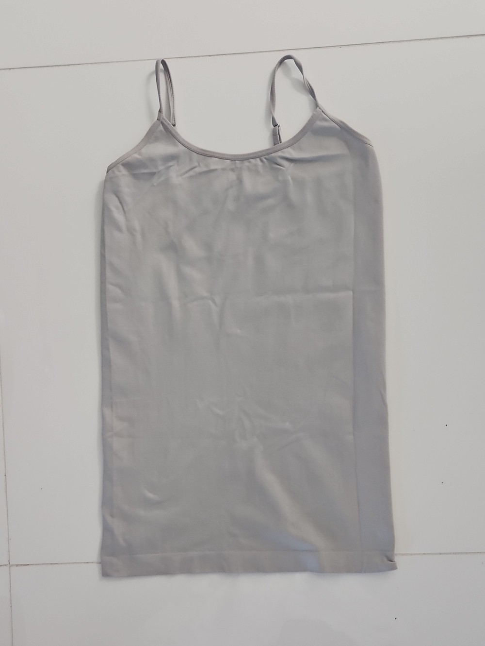 Women’s Light Gray Cami with Adjustable Straps